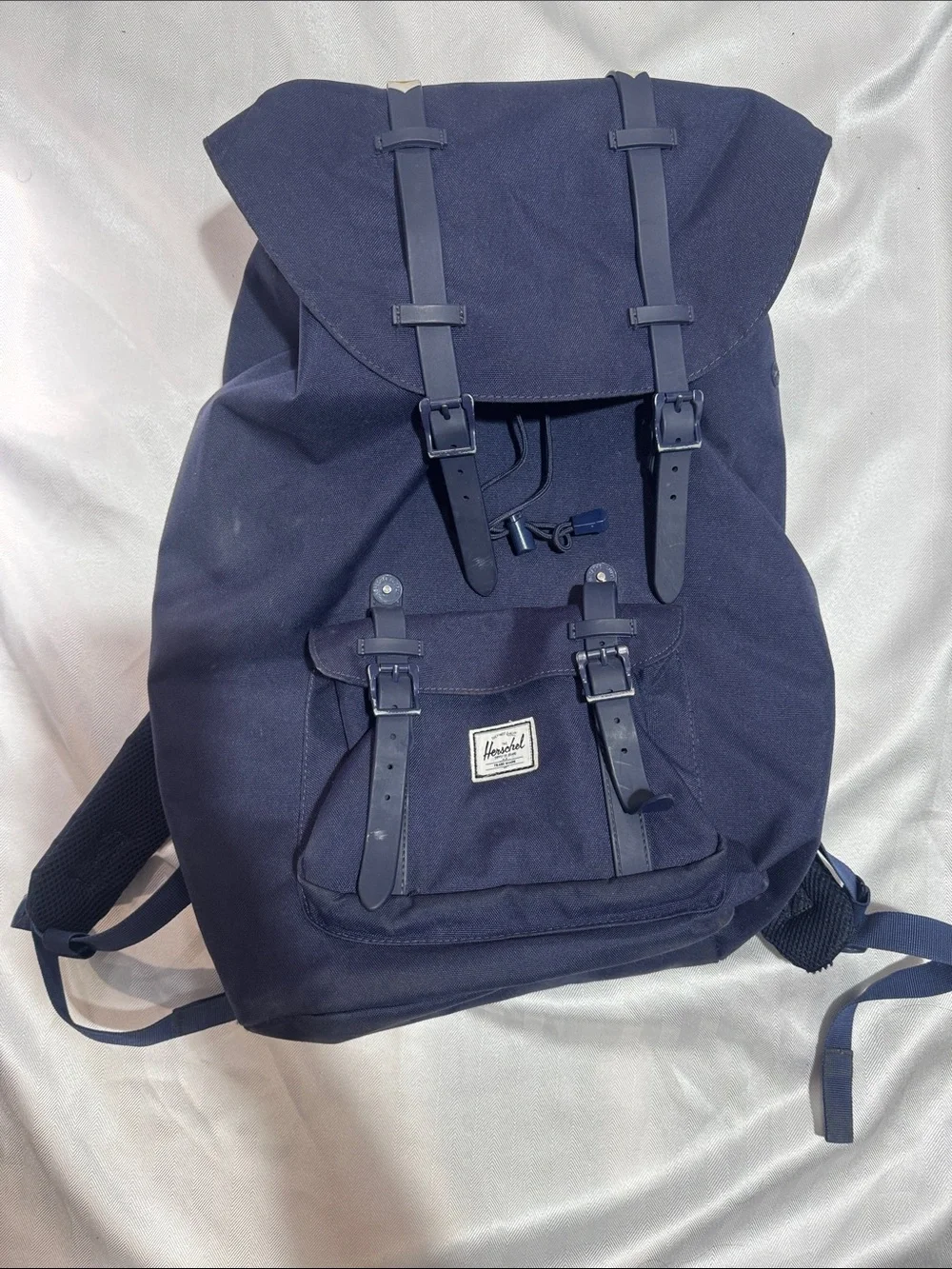 Herschel Supply Company Navy Canvas Backpack with Front Pocket